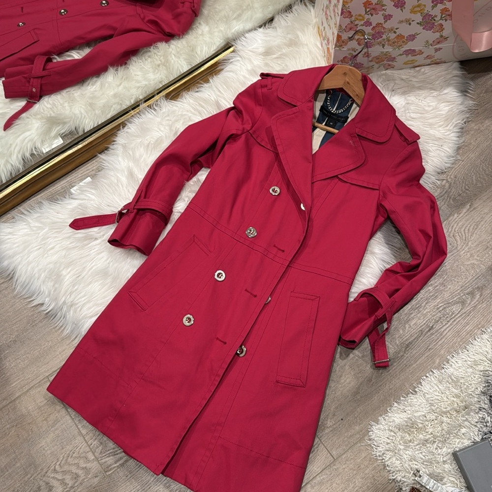Marc by Marc Jacob’s red Parisian style trench coat size XS new without tags